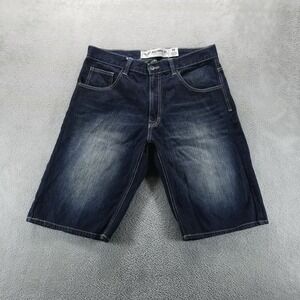 VTG Avirex Shorts Mens 34 Blue 13" Baggy Jorts Skate Y2K 90s Hip Hop